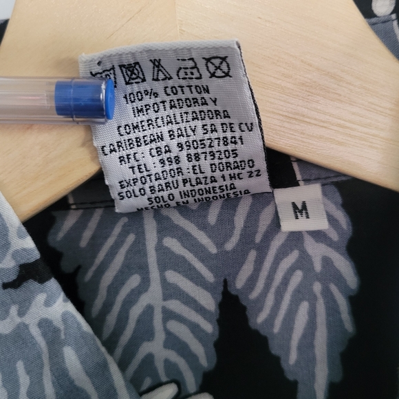 CABALI Tropica Print Button-up Shirt Men's Medium - Picture 4 of 5